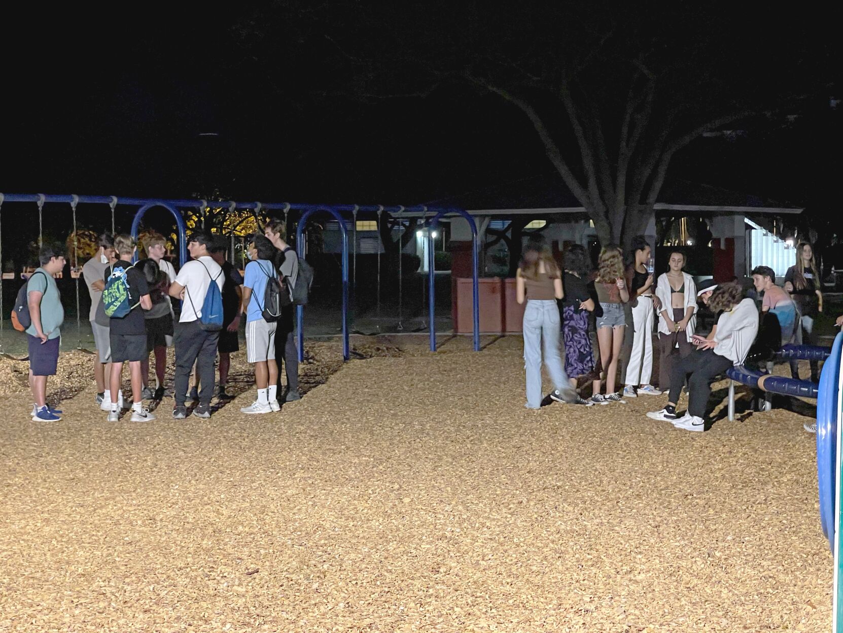 Commentary. Hanging out with teenagers on Saturday Night on the Village Green